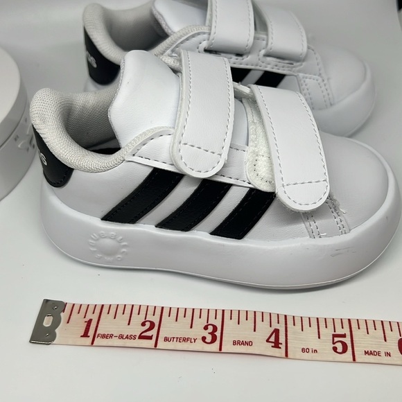 Adidas Grand Court 2.0 CF I Sneakers Toddler Size 6K White/Black - Picture 11 of 12